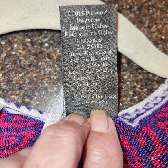 Vince Camuto Vibrant Multicolored Floral Kimono Pink Tassels One Size Boho Beach - Picture 12 of 12